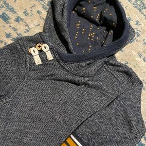 Adorable hooded navy sweater 2T